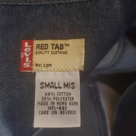 90's vibes Levis Denim trench coat xs Revolve Levi's Red Tab w belt - Picture 13 of 13